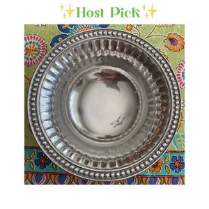 🌟HP⭐️ Wilton Armetale Flutes and Pearls Bowl